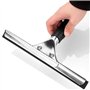 STARVAST Raclette à Vitres Professionnelle en Acier Inoxydable avec Lame de 25 cm pour Cuisine, Fenêtre, Salle de Bain, Voiture