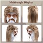 Eniyou Perruque Mulet Homme Perruque Homme Annee 80 Perruque Coupe Mulet Homme Perruque Mulet Homme Annee 80 Perruque Homme Mule