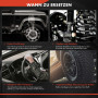 Frankberg 2x Ressorts de suspension Essieu Arrière Compatibles avec A3 1996-2003 Leon 1999-2006 O.c.t.a.v.i.a I 1996-2010 Golf I