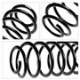 Frankberg 2x Ressorts de suspension Essieu Arrière Compatibles avec A3 1996-2003 Leon 1999-2006 O.c.t.a.v.i.a I 1996-2010 Golf I