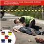 JUGUTA 5 Pcs Kit Cpr Face Shield Sauvetage D'Urgence Avec Masque Cpr, Bouteille À Sens Unique Et Barrière De Respiration Idéal P