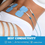 JUGUTA Lot De 15 Électrodes De Rechange En Gel - 45 X 45 Mm - Pour Appareil D'Entraînement Abdominal - Utilisable Sur Les Coussi