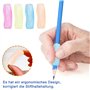 Peysaitr Lot de 12 poignées ergonomiques ambidextres pour enfants et adultes, matériau en silicone et éponge, orange, thème frui
