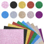 Jesustree Vinyle de Transfert de Chaleur Paillettes 10 Couleur HTV Feuilles de Vinyle Thermocollant de Chaleur Papier Adhésives 