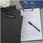 Porte Bloc A4 à Rabat, 4 Pièces Planchettes à Pince Plastique avec Clips en Métal, Plaque à Écrire Presse-Papiers Dossier pour l