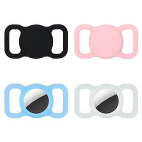 Tunejoy Étui de Protection Compatible avec Airtags Coque de Silicone pour Airtag pour Animaux de Compagnie Housse de Protection