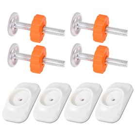 Tunejoy Tiges Filetées pour Barrière de Sécurité pour Bébé Protecteur Mural pour Grilles D'escalier pour Portail monté sous Pres