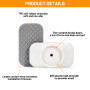 Tunejoy Tiges Filetées pour Barrière de Sécurité pour Bébé Protecteur Mural pour Grilles D'escalier pour Portail monté sous Pres