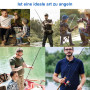 JRSHIRLEYLTD Lot de 220 émerillons de pêche à la truite, 5 tailles 4# 6 # 8 # 10 # 12# Anneaux solides pour la pêche à la truite