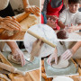 Lot de 11 baguettes de guidage de poterie et rouleau à pâtisserie en bois, ensemble de profondeurs en argile polymère, guides de