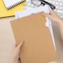 Dossier Pochette Papier A4, Chemises à Coin Feuilles de Protection Stockage, 12PCS Porte à Projet Document Organisateur pour Ran