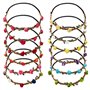 Fleur Bandeau Multicolore Dame Fille Couronne de Fleurs de Bandeaux de Guirlandes Florales pour Fête de Mariage Festival 12 Pièc