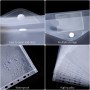Pochette Porte-Document A4, Plastique de Poche A4 Documents Portefeuilles Dossiers de Fichiers pour l'organisation de Documents 