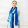 Tunejoy Foulard en Polyester Femme Châles Léger Foulard Longue Élégant Protection Solaire Polyester Écharpe Nuance de Couleur Ca