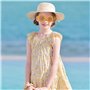 Lunettes de Soleil Fille 3 Pièces Fleur Forme Fleur Lunettes Rondes Mignonnes Lunettes De Soleil FêTe pour Extérieur Plage Acces
