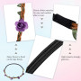 Fleur Bandeau Multicolore Dame Fille Couronne de Fleurs de Bandeaux de Guirlandes Florales pour Fête de Mariage Festival 12 Pièc