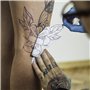 Papier de Transfert de Tatouage 25 Feuilles Papier Carbone Thermique 4 Couches Traçage A4 Temporaire Calque Graphite pour Machin