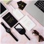 Couvertures de Passeport et Étiquettes à Bagages, 2 x Protege Passeport Cuir et 2 x Étiquette Valise Porte-Passeport pour Femmes
