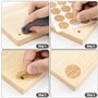 Yesaler Cache Vis Auto-adhésif 540 Pièces Autocollant Meuble pour Trou de Vis Diamètre 21mm Cache Trou pour Meuble en Bois Armoi