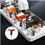 Yesaler Rondelles d'Espacement 320 Pièces Rondes Entretoises ABS Kit de Entretoises Noir Rondelles d'Isolation pour Vis M3, M4