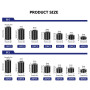 Yesaler Rondelles d'Espacement 320 Pièces Rondes Entretoises ABS Kit de Entretoises Noir Rondelles d'Isolation pour Vis M3, M4
