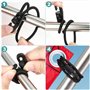 Yesaler Tendeurs Elastiques Tendeurs de Bâche Corde Sangles Élastiques 25cm avec Crochets pour Bannières Camping Tentes 25 Pièce