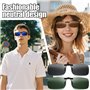 Yesaler Clip Lunettes Polarisant UV400 Clip Lunettes Soleil Clip Lunettes de Soleil Homme Femme pour Conduite Pêche 4 Pièces 4 C