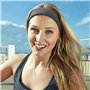 Lot de 4 serre-tête en coton polyester - Accessoire de sport - Bande élastique antidérapante - Pour hommes et femmes - Convient 