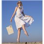 Pochette Mariage Soirée Femmes Paille Sac à Main Enveloppe Plat Sac De Plage d'été Tissés