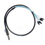 Bolwins P84CS Câble répartiteur Mini SAS 26P SFF-8088 vers 4 SATA 1 m – Câble de données Mini SAS vers SATA pour disque dur, con
