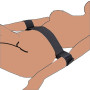 Nylon B`D`S-M Boňdàgé Ceinture de yoga douce et confortable pour lui ou elle