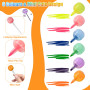 LPAMABA 36 Pcs Mini Surligneurs Mignons, Petit Feutre Couleur Pastel en Forme de Glaces/Sucettes/Cornets, Marqueurs Fluorescents