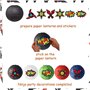 Fangleland Décorations de fête Ninja Fournitures de fête Lanternes de Papier Ninja Autocollants Pom Poms pour Ninja Thème Annive