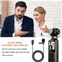 YDI Caméra de Corps 4K avec Microphone Externe, Mini Vidéo et Audio Vlog Pocket Cam Rotation 270° Caméra pour Sport, Vélo, Voyag
