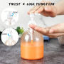 Lot de 3 flacons vides rechargeables en plastique de 500 ml, réutilisables, grande capacité, avec entonnoir en silicone et étiqu