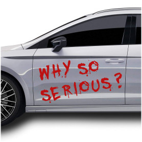 Autocollants Joker Batman Style Why so Seroious Décoration des véhicules Sticker auto-adhésif Film