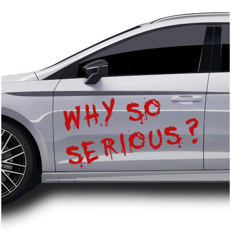 Autocollants Joker Batman Style Why so Seroious Décoration des véhicules Sticker auto-adhésif Film