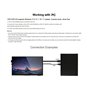 Ingcool Écran Raspberry Pi Moniteur Écran Tactile Capacitif 7 Pouces 1024x600 IPS Affichage 7" HDMI LCD pour Raspberry Pi 4B/3B 