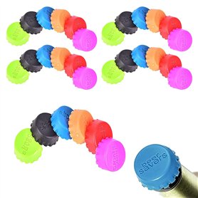 PMELCXD Bouchon de Bouteille de bière : 30 Bouchons en Silicone pour Les Bouteilles de bière en Verre - Bouchon Capsule en Silic