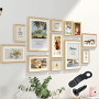 100 Pièces Cadre Photo Boucle Plaque Crochet Bouton Tourner avec Vis pour Accrocher Pho