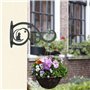 1 Pièces Supports de Panier Suspendu en Fer Forgé en Métal, Suspension Mural Crochet Plante, Support Panier de Jardin, pour Pot 