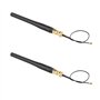 Jopto Lot de 2 antennes 433 MHz 3DBI Hotspot omnidirectionnel WiFi Droit RP-SMA Femelle avec U.FL vers RP-SMA mâle 3G 4G WiFi Mo