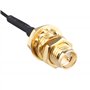 Jopto Lot de 2 antennes 433 MHz 3DBI Hotspot omnidirectionnel WiFi Droit RP-SMA Femelle avec U.FL vers RP-SMA mâle 3G 4G WiFi Mo