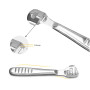 Râpe à Pied Pédicure, Couteaux de Pédicure Multifonctions, Outil de Soin des Pieds, Professionnel Pédicure kit Outils avec 10 La
