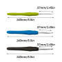 3 Pcs Crochet Tricot en Aluminium