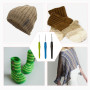 Ensemble de Crochets, 3 Pcs Crochet Tricot en Aluminium, Multicouleur Poignée en Aluminium Crochet, pour Débutants et Profession
