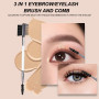 Brosse à Sourcils, 2 Pcs Peigne de Cils, Peigne à Cils Double Extrémité, Brosse Sourcils Double Face, Séparateur de Cils Portabl