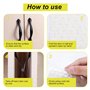 Tampon Caoutchouc Transparent Pieds, 200PCS Patin Antiderapant Antibruit, Butées de Protection en Caoutchouc, pour Portes, Fenêt