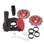 Lfhelper Embout d'aspiration pour meuleuse d'angle meuleuse à béton avec 2 meules diamantées professionnelles 125 mm avec couron