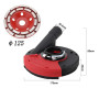 Lfhelper Embout d'aspiration pour meuleuse d'angle meuleuse à béton avec 2 meules diamantées professionnelles 125 mm avec couron
